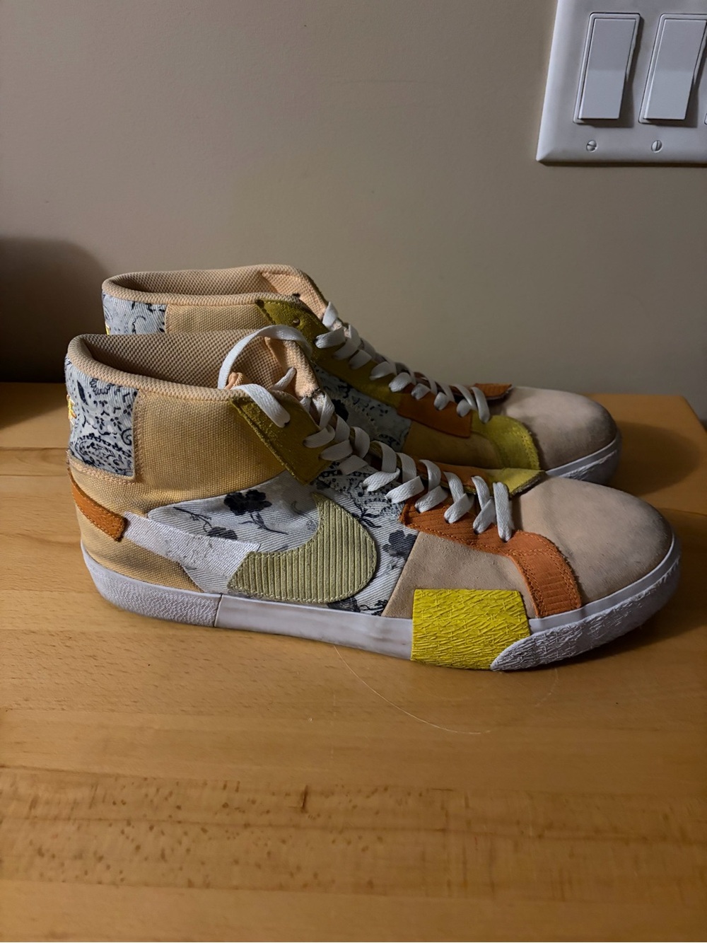 Nike SB Zoom Blazer Mid PRM Melon Tint/Citron Paisley Pack DM0859-800 Size 15